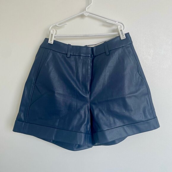 JCrew leather high rise faux short 4 - Picture 3 of 4